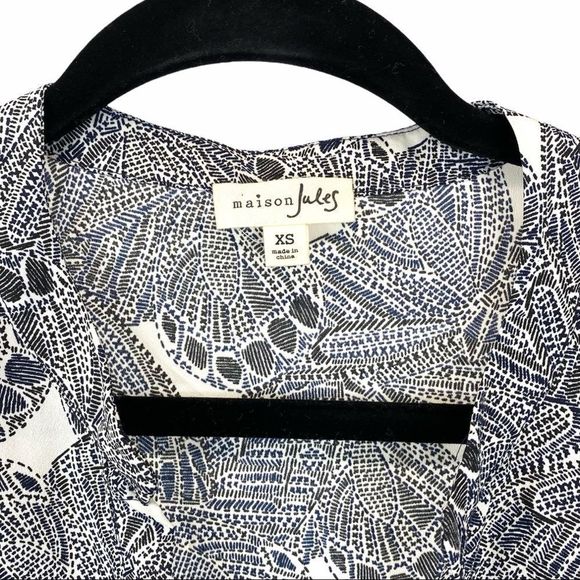 Maison Jules butterfly print top  xs - Picture 8 of 11